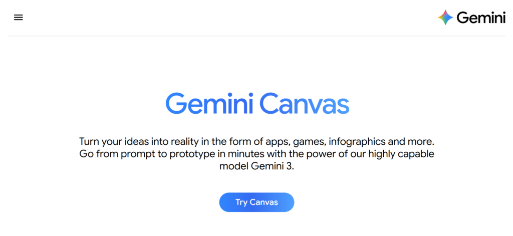 Gemini Canvas